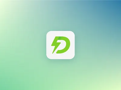 Dcoin green energy crypto coin crypto cryptocyrency currency flat green icon logo ui ux