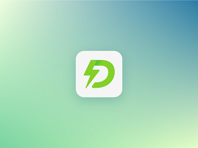 Dcoin green energy crypto coin crypto cryptocyrency currency flat green icon logo ui ux
