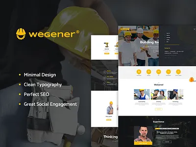 Wegener | Construction & Engineering WP Theme business construction costruction wordpress theme electrician engineer engineering service visual composer wordpress wordpress theme