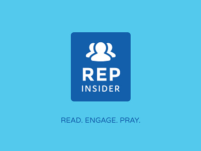 REP Insider design email engage icon insider logo newsletter people person pray read rep