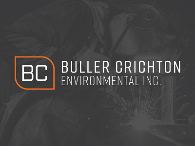 Environmental Consultants Logo bold charcoal consultant environmental leaf logo logo design orange strong typography
