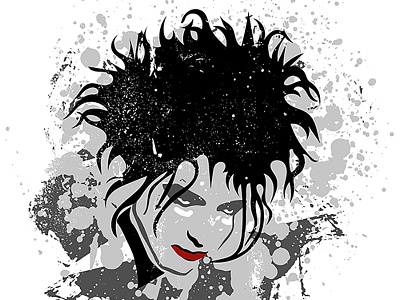 Robert Smith Illustration apparel graphic design illustration music robert smith the cure tshirt