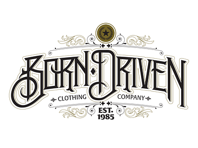 Born Driven t-shirt design design lettering tshirt