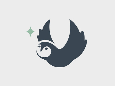 Owl Logo animal awe branding logo logo design logos negative space owl wonder