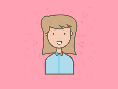 Character woman character draw ilustration vector woman