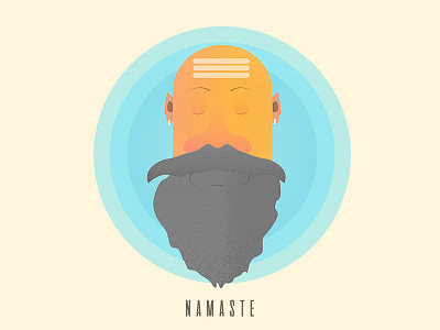 Namaste Dribble! debut first shot illustration india invite saint texture thanks