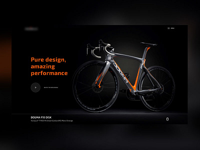 Dogma bike hero product page video video button