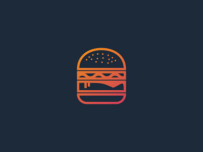 Burger brand design logo modern youthful