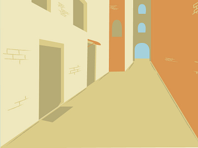 Background houses background concept desert design house illustration scenery town vector