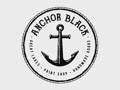 Anchor Black Logo anchor anchor black cast iron illustration logo
