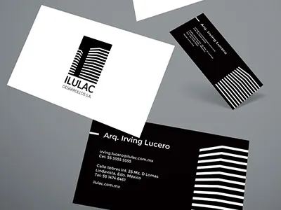 Ilulac Business Card branding business corporate logo