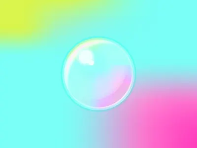 Bubble (011/365) bubble colorful gradients. illustration light mesh tool reflection