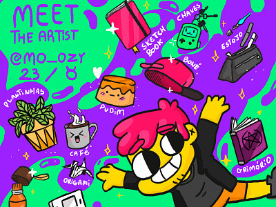 Meet The Artist 2018! brazil color digital doodle draw illustration meet the artist mo ozy paint sao paulo