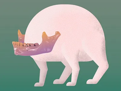 four legged mochi 2d 3d alien character design collage creature design illustration mascot mochi weird