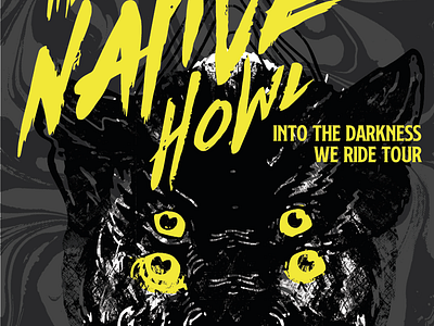 The Native Howl 2018 4 color print black panther gig posters the native howl