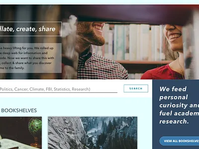 Search Landing Page academic books research search