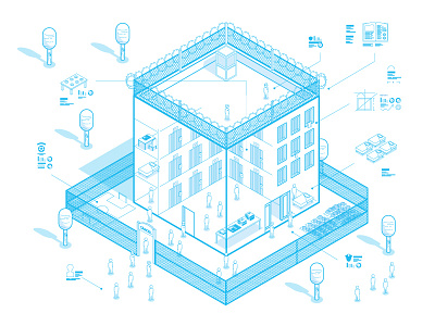 About prison architecture illustration jail penitentiary prison seminar