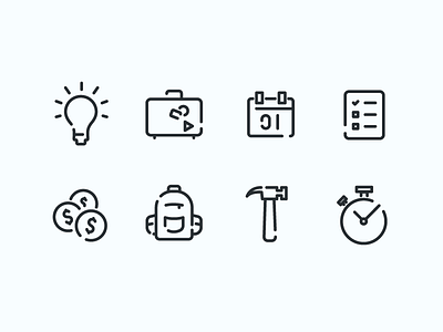 Sample Icon Set icons illustration