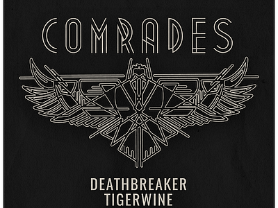 Gig Poster for Comrades comrades lincoln nebraska the bay yeti studios