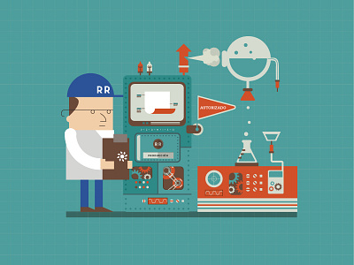 Responsible regulation illustration law machinery regulation system