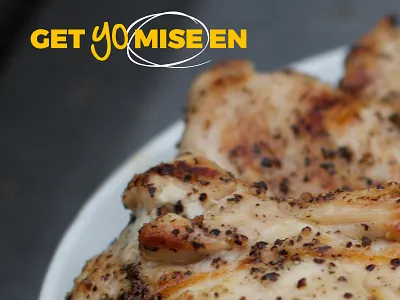 Get Yo Mise En background image design in the browser food home page landing page website