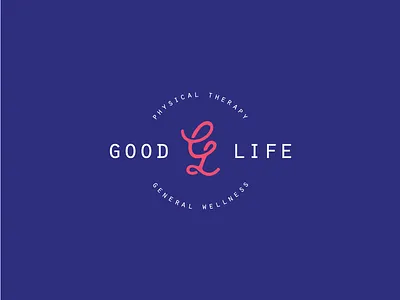 Good Life Logo gl gl logo good life logo monogram physical therapy therapy