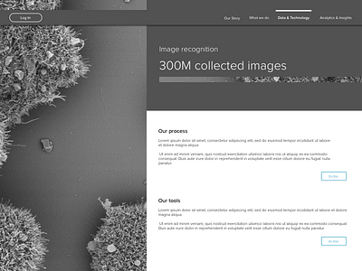 Website Concept blackwhite cancer floatingnav labs navigation tumor websiteconcept