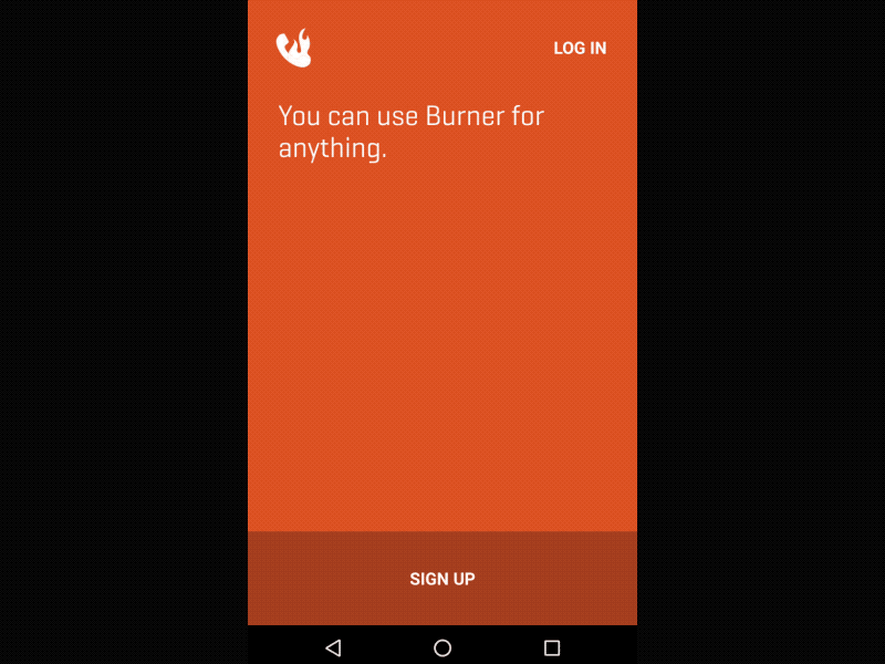 Android app open animation android animation app open burner landing