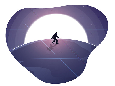 Moon Monster illustration