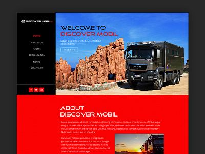 Tourism Bus_Designer Ramesh android blogger cards chrome clean color colour flat gmail google grid icons illustration landing page layout maps navigation tourism bus tourism bus hotel website