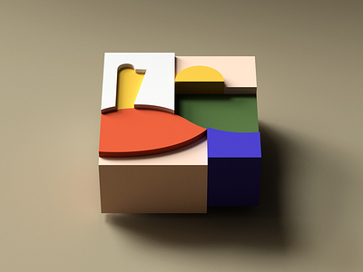 Blocks 3d blocks c4d cinema4d colors minimal