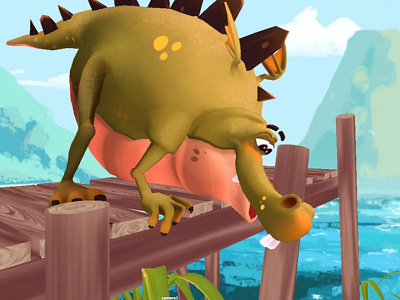 lily & snout adventures animation artella beach boo composition dragon girl rigs spooked surprise