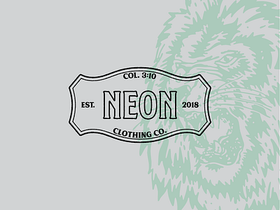 Neon Logo Variation brand branding clothing design identity illustrator cc logo tag vintage