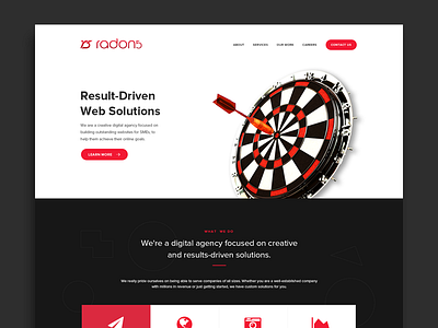 Radon5 - Agency Webpage agency home landing page web web design