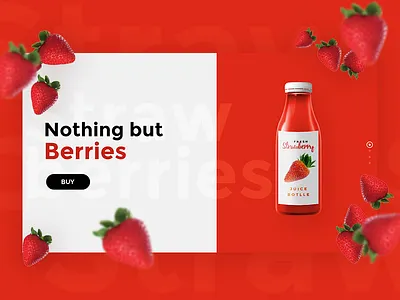 DailyUI #003 daily day3 hero juice landing product