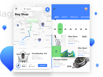 New Product&Shop Orientation app social ui