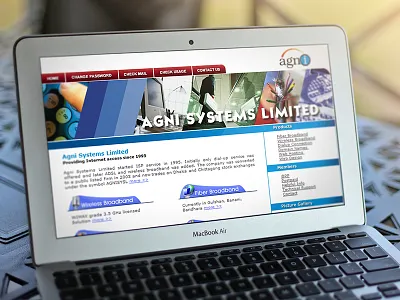 Website Design for Agni Systems Limited design