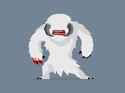 Wampa empire strike bike flat force hoth jedi star wars vector wampa