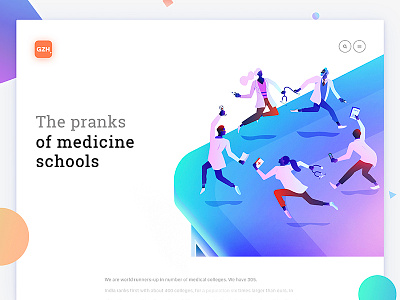 La Danse of medicine app art design flat gradient illustration interface medicine mobile ui ux web