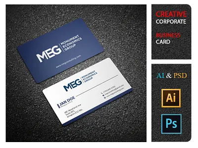 Corporate Business Card Design corporate creative modern unique