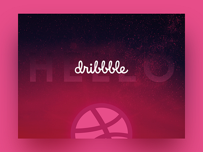 Hello Dribbble dribbble first shot