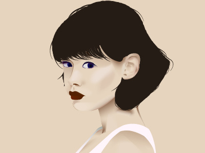 Girl on Top art fashion girl illustration portrait vector woman