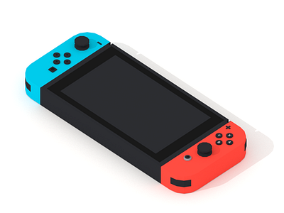 Nintendo Switch 3d console low poly lowpoly nintentdo switch