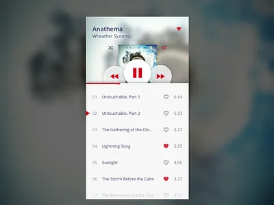 Music Player dailyui music player ui design
