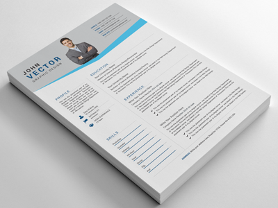 Resume a4 business clean complete cover letter creative curriculum vitae cv design doc docx editable