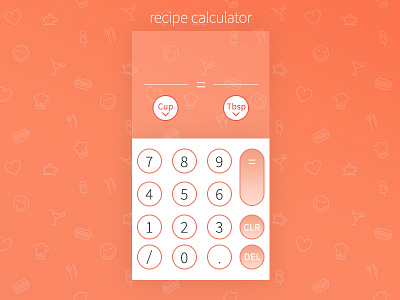 #Dailyui004 Calculator - Recipe Conversion calculator daily ui 4 dailyui 04 calculator dailyui challenge dailyui004 recipe conversion