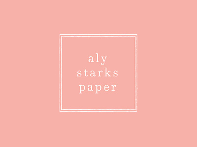aly starks paper branding identity invitations minimal pastel pattern polka dots simple stationery