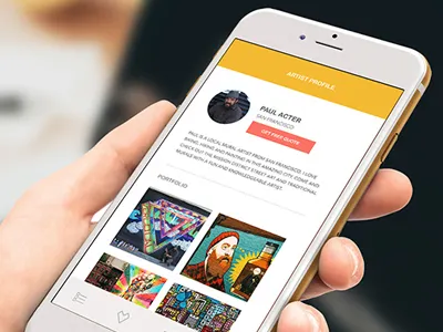 Mura, street artist app mobile app street artist uiux