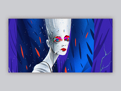 Snow Queen 2d beautiful composition dribbblers illustration illustrator lines photoshop queen snow women