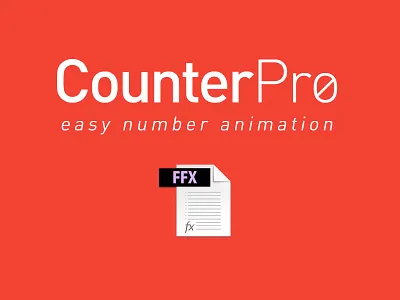 Counter Pro // Free AE Preset after effects animation counter counter pro free gallot guillaume number plugin preset script